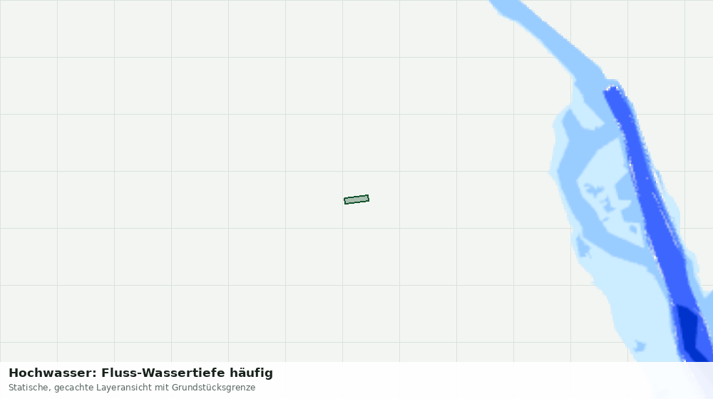 Statische Kartenansicht: Hochwasser: Fluss-Wassertiefe häufig