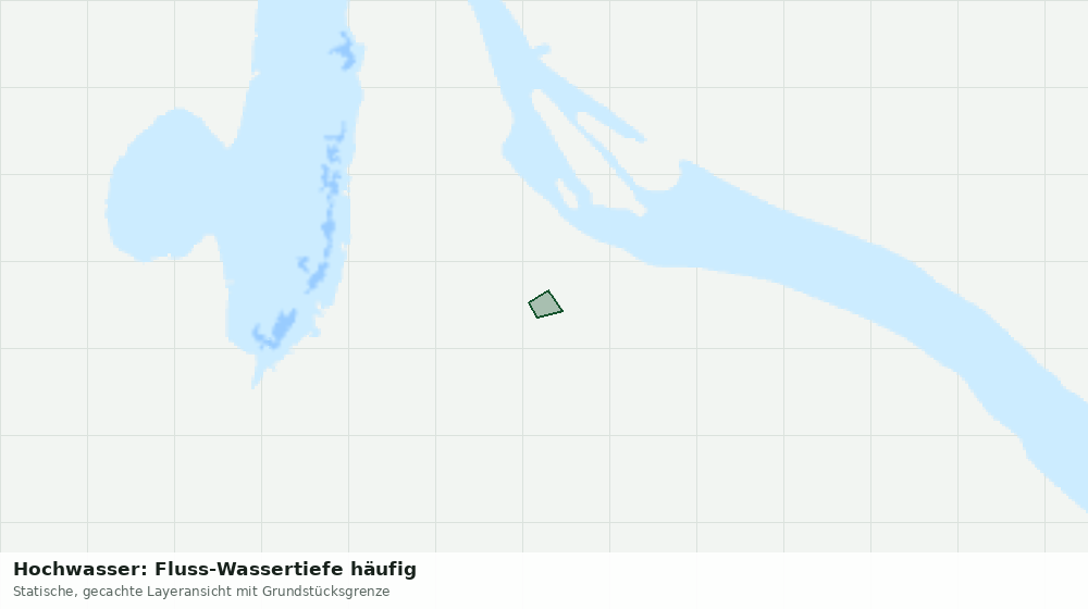 Statische Kartenansicht: Hochwasser: Fluss-Wassertiefe häufig