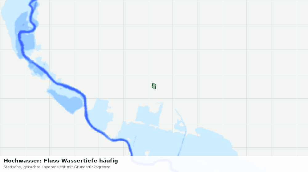 Statische Kartenansicht: Hochwasser: Fluss-Wassertiefe häufig