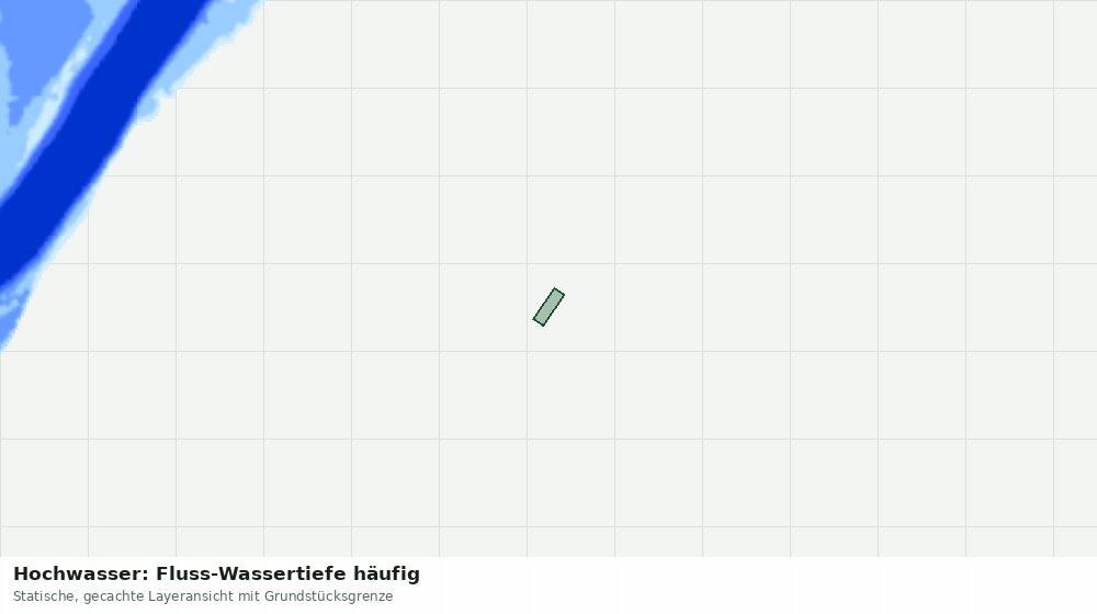 Statische Kartenansicht: Hochwasser: Fluss-Wassertiefe häufig