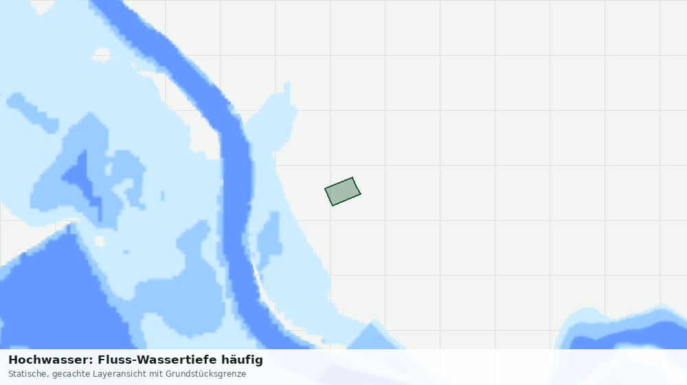 Statische Kartenansicht: Hochwasser: Fluss-Wassertiefe häufig