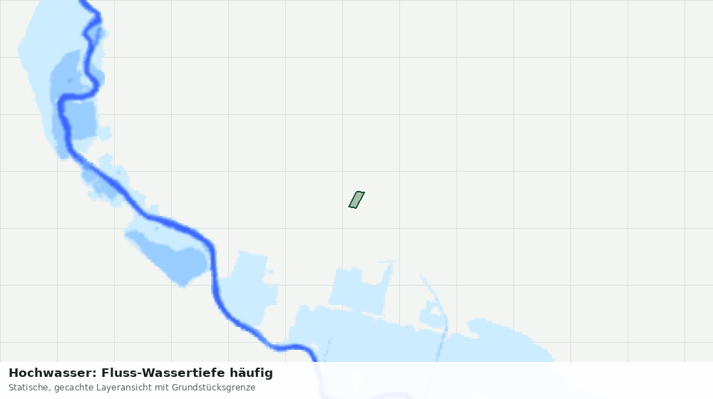 Statische Kartenansicht: Hochwasser: Fluss-Wassertiefe häufig