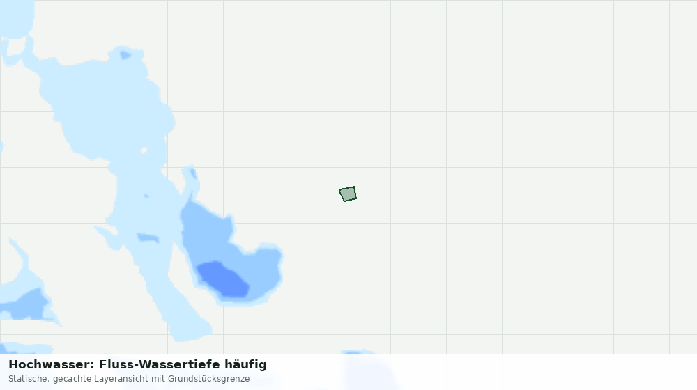 Statische Kartenansicht: Hochwasser: Fluss-Wassertiefe häufig