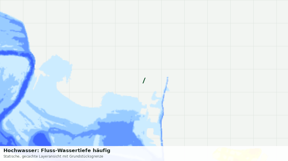 Statische Kartenansicht: Hochwasser: Fluss-Wassertiefe häufig