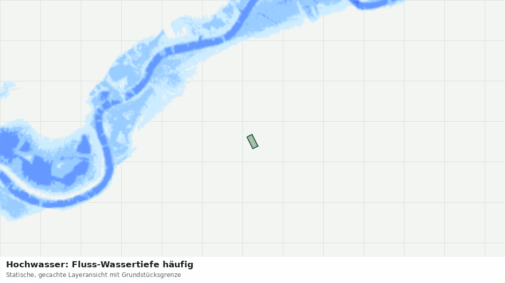 Statische Kartenansicht: Hochwasser: Fluss-Wassertiefe häufig