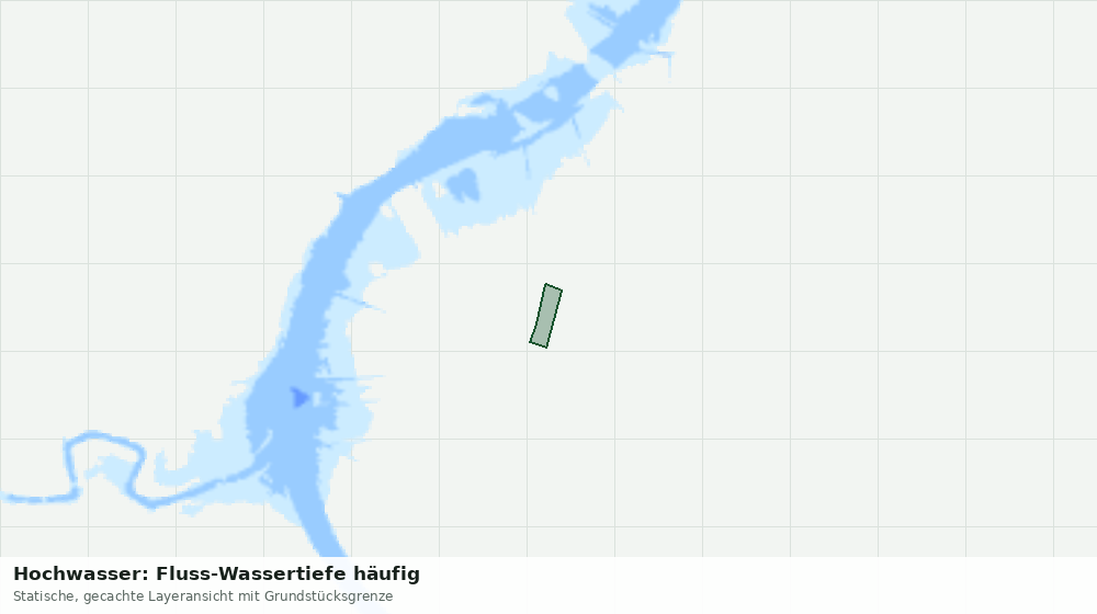 Statische Kartenansicht: Hochwasser: Fluss-Wassertiefe häufig