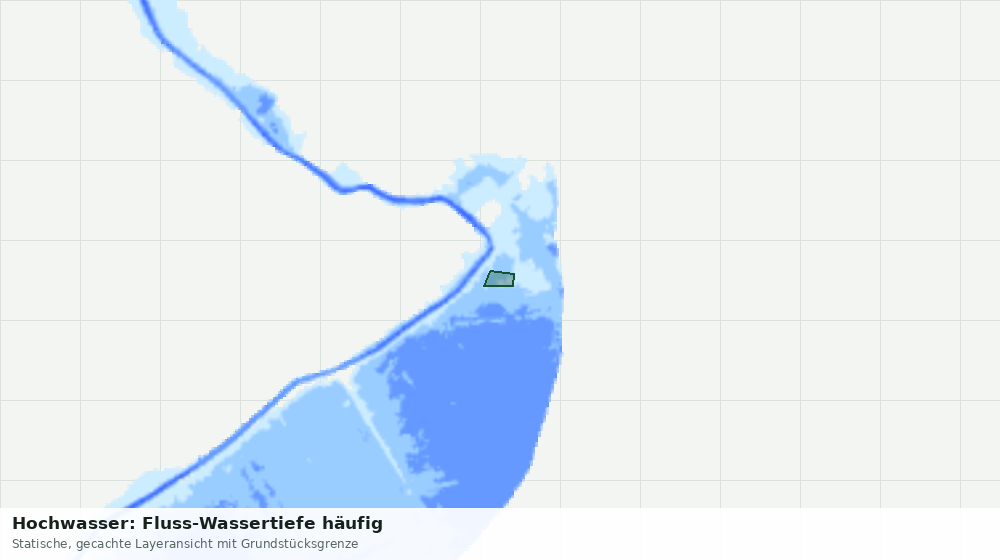 Statische Kartenansicht: Hochwasser: Fluss-Wassertiefe häufig