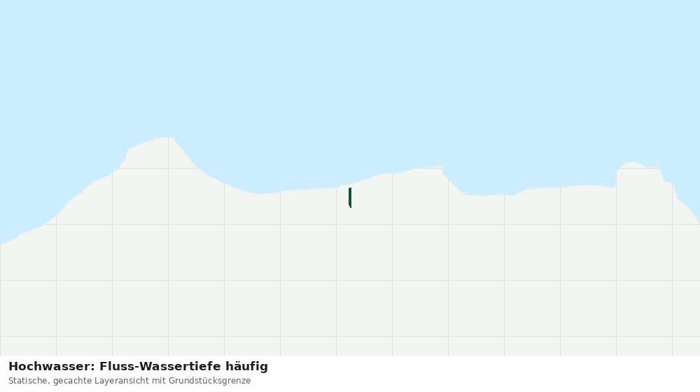 Statische Kartenansicht: Hochwasser: Fluss-Wassertiefe häufig