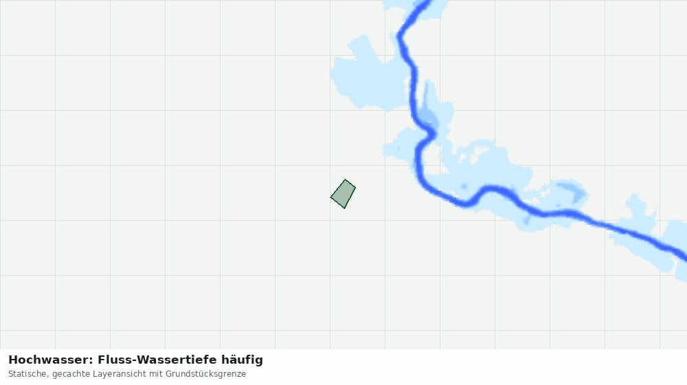 Statische Kartenansicht: Hochwasser: Fluss-Wassertiefe häufig