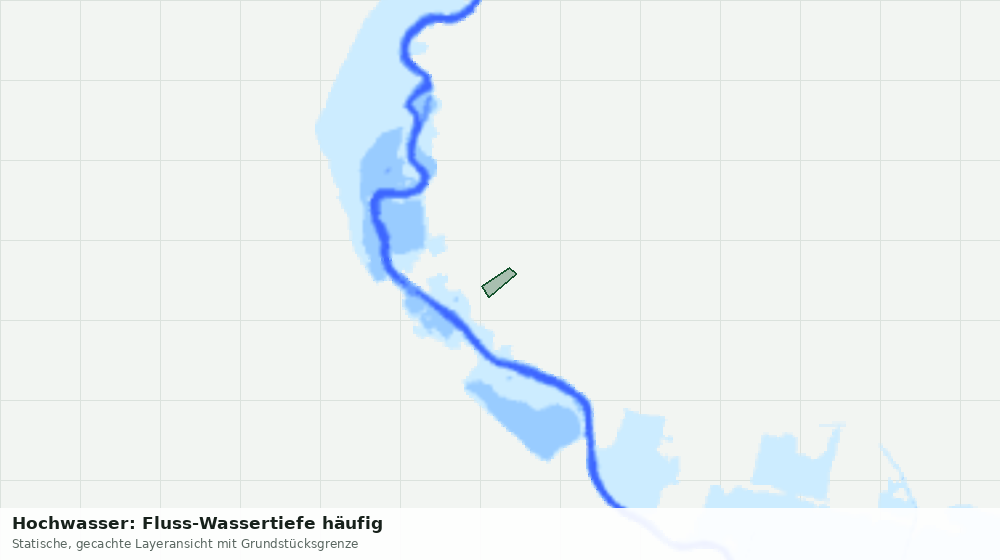 Statische Kartenansicht: Hochwasser: Fluss-Wassertiefe häufig