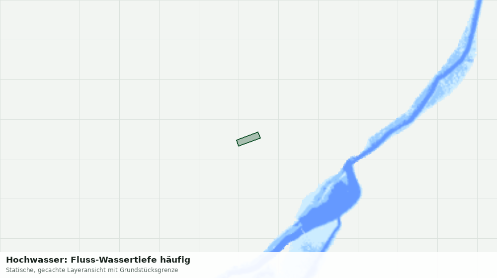 Statische Kartenansicht: Hochwasser: Fluss-Wassertiefe häufig