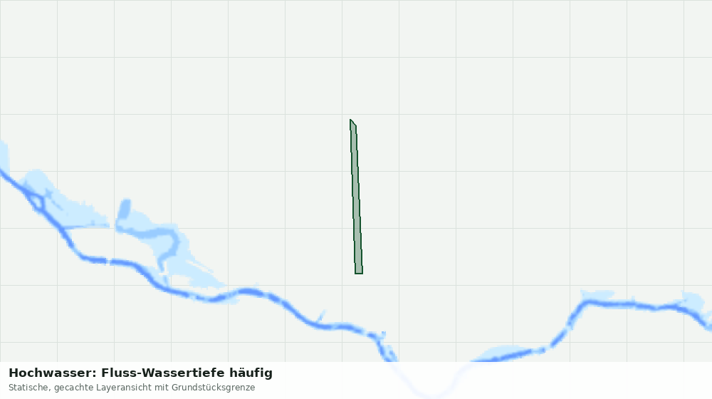 Statische Kartenansicht: Hochwasser: Fluss-Wassertiefe häufig