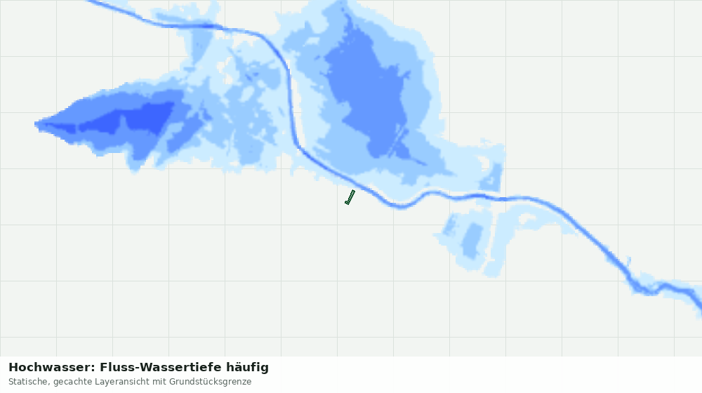 Statische Kartenansicht: Hochwasser: Fluss-Wassertiefe häufig