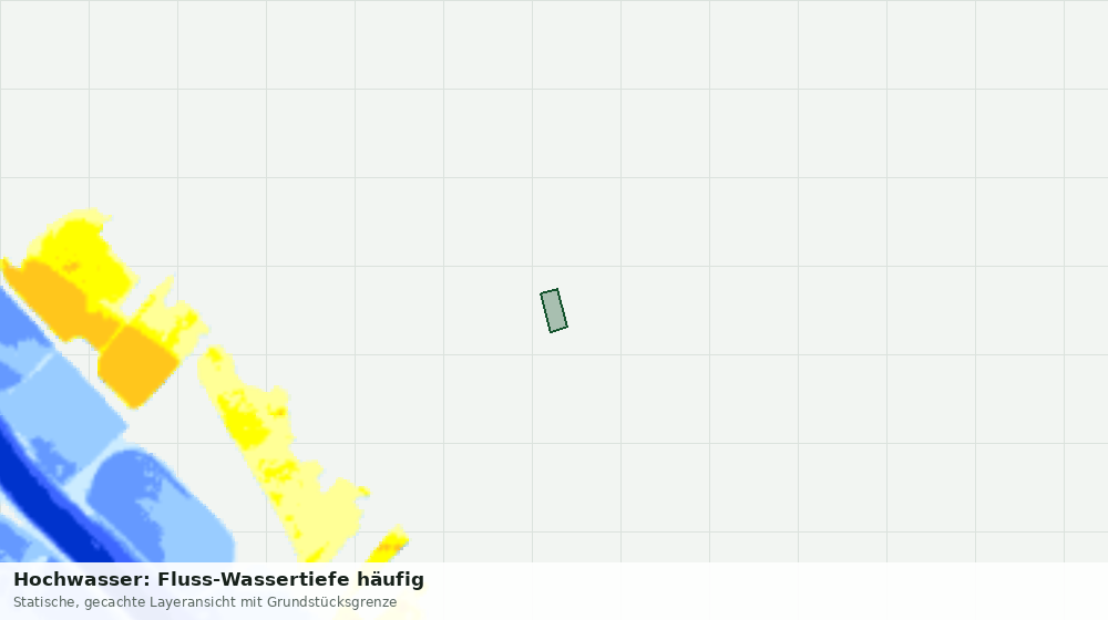 Statische Kartenansicht: Hochwasser: Fluss-Wassertiefe häufig