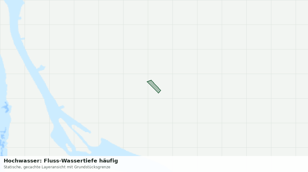 Statische Kartenansicht: Hochwasser: Fluss-Wassertiefe häufig
