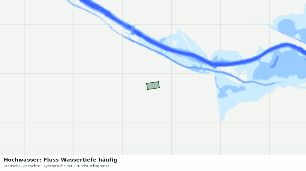 Statische Kartenansicht: Hochwasser: Fluss-Wassertiefe häufig