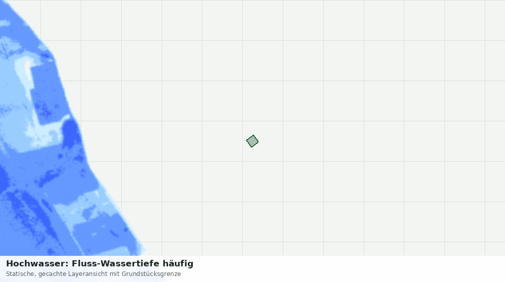 Statische Kartenansicht: Hochwasser: Fluss-Wassertiefe häufig