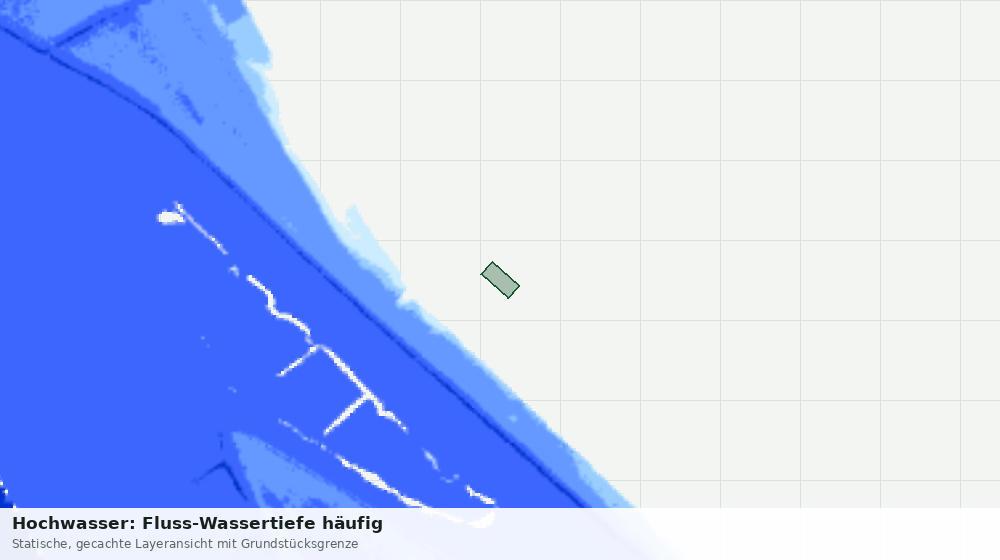 Statische Kartenansicht: Hochwasser: Fluss-Wassertiefe häufig