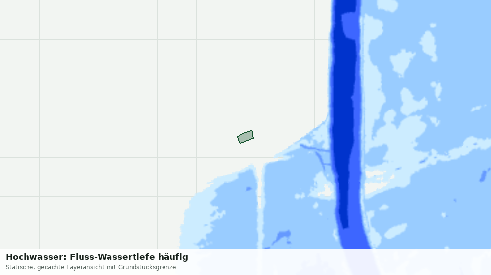 Statische Kartenansicht: Hochwasser: Fluss-Wassertiefe häufig