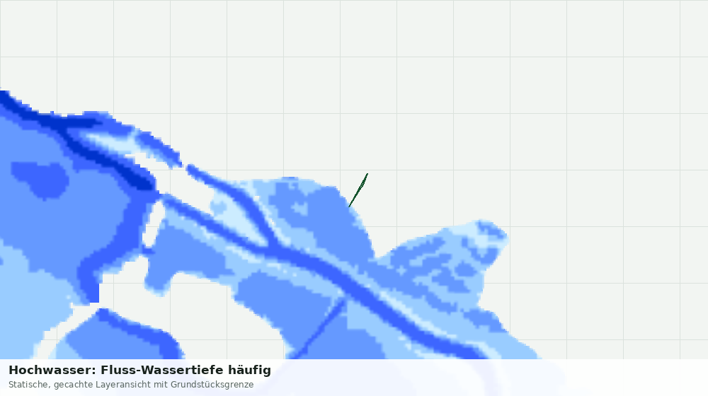 Statische Kartenansicht: Hochwasser: Fluss-Wassertiefe häufig