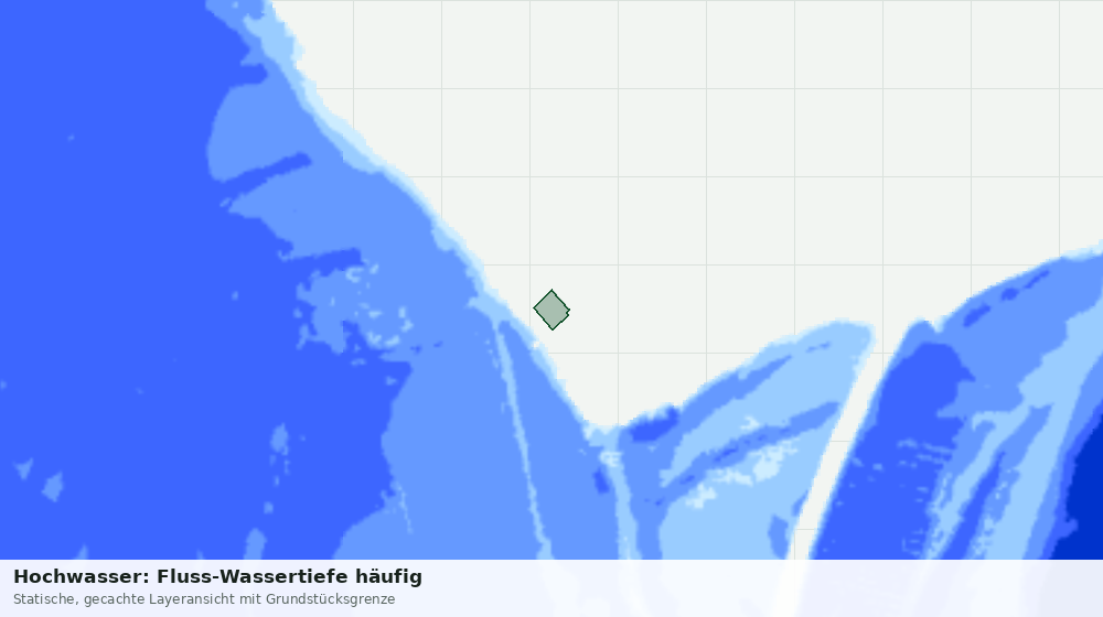 Statische Kartenansicht: Hochwasser: Fluss-Wassertiefe häufig