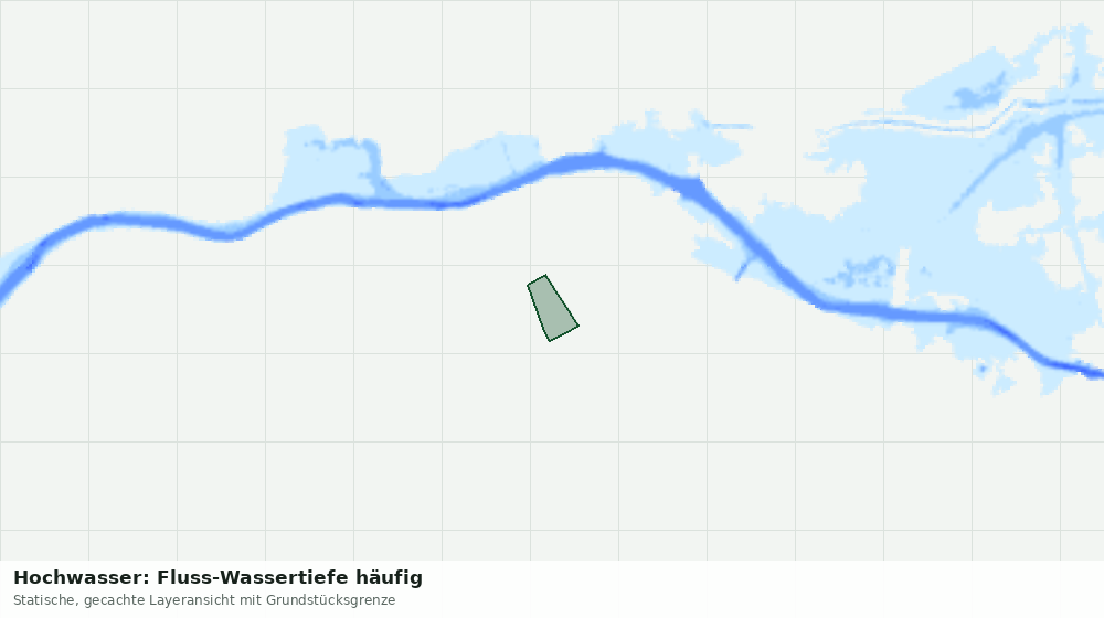 Statische Kartenansicht: Hochwasser: Fluss-Wassertiefe häufig