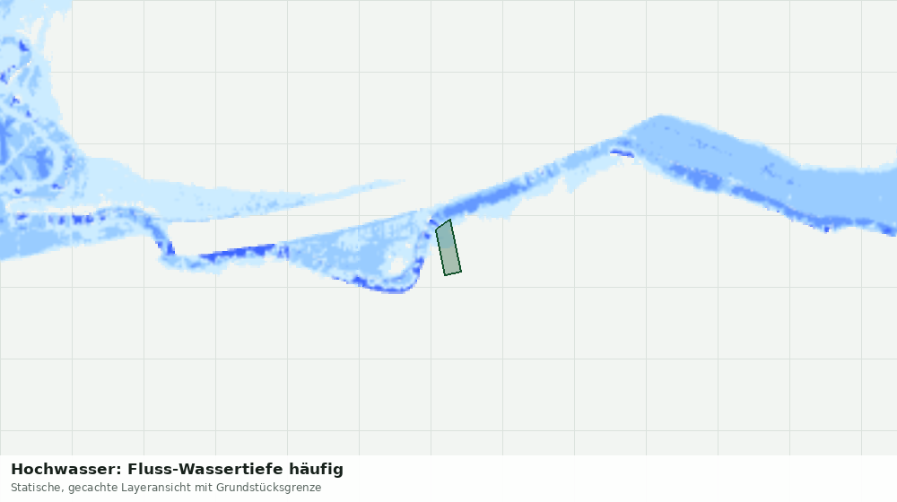 Statische Kartenansicht: Hochwasser: Fluss-Wassertiefe häufig