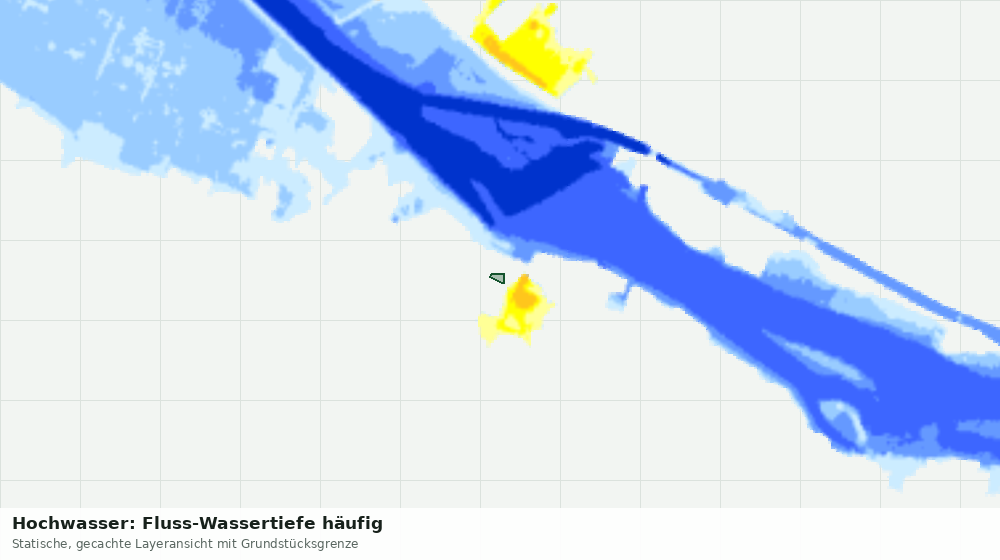 Statische Kartenansicht: Hochwasser: Fluss-Wassertiefe häufig