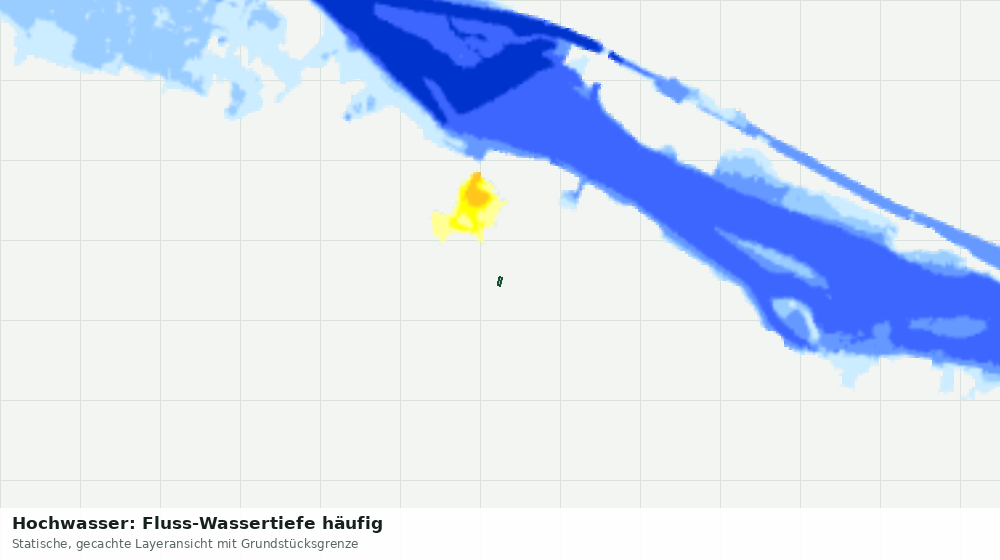 Statische Kartenansicht: Hochwasser: Fluss-Wassertiefe häufig