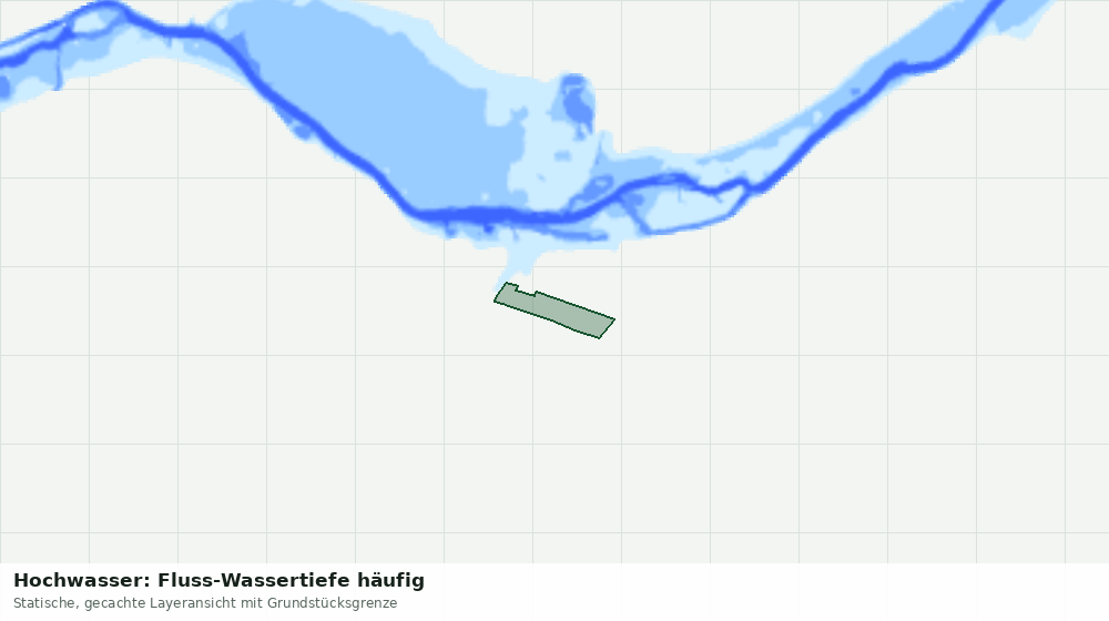 Statische Kartenansicht: Hochwasser: Fluss-Wassertiefe häufig