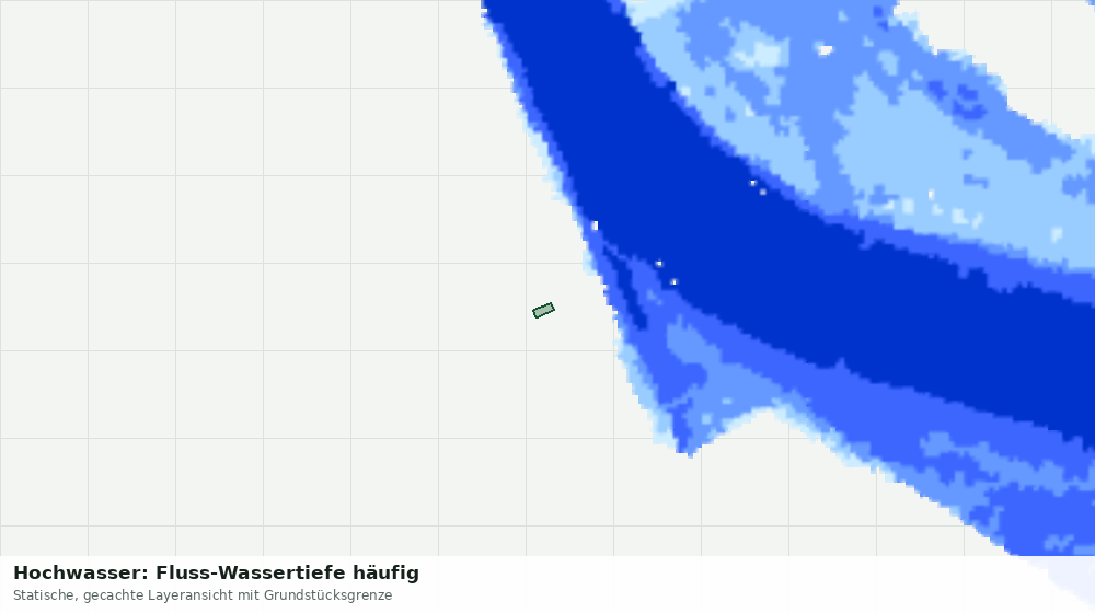 Statische Kartenansicht: Hochwasser: Fluss-Wassertiefe häufig