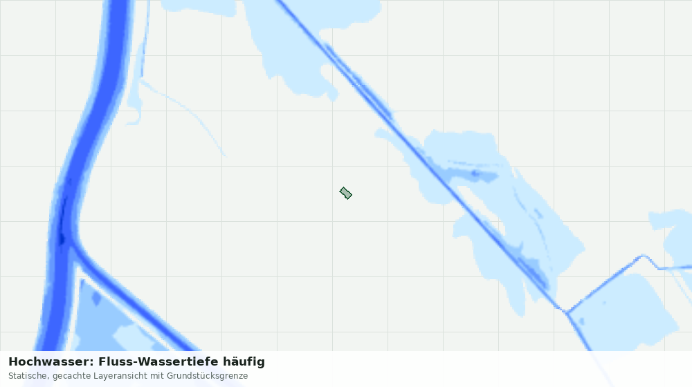 Statische Kartenansicht: Hochwasser: Fluss-Wassertiefe häufig