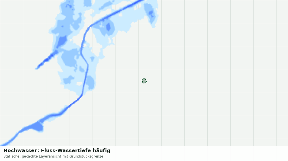 Statische Kartenansicht: Hochwasser: Fluss-Wassertiefe häufig