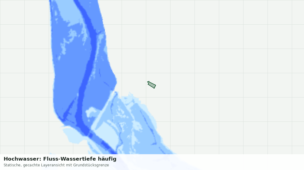 Statische Kartenansicht: Hochwasser: Fluss-Wassertiefe häufig