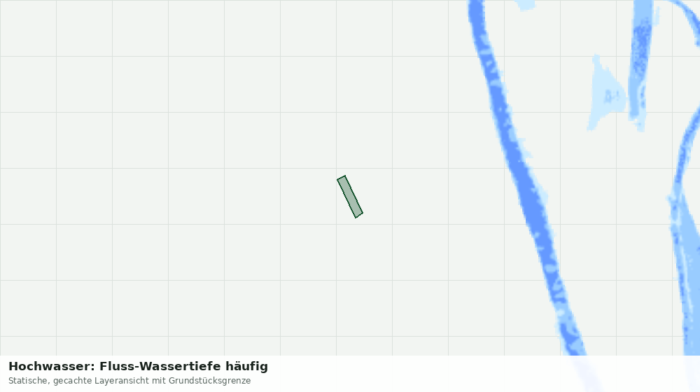 Statische Kartenansicht: Hochwasser: Fluss-Wassertiefe häufig