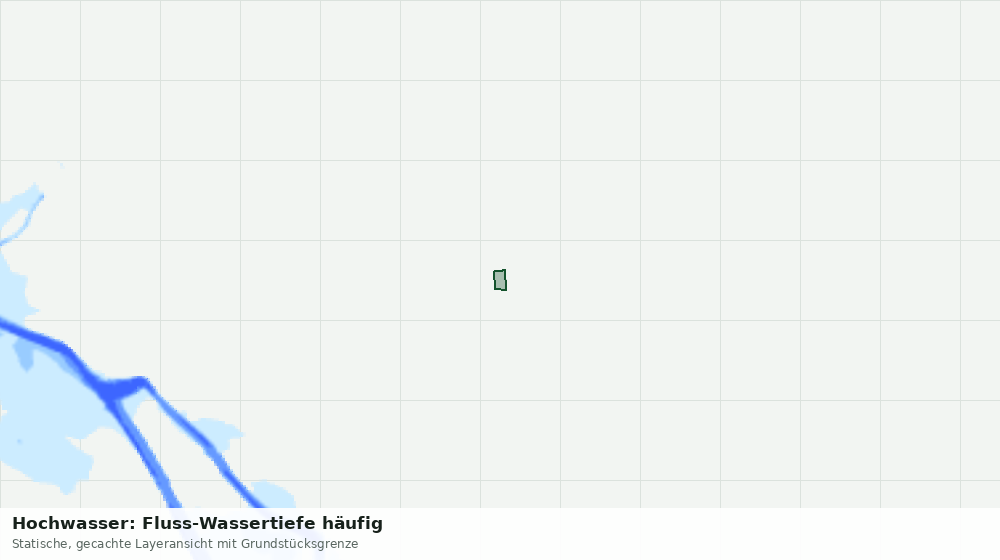 Statische Kartenansicht: Hochwasser: Fluss-Wassertiefe häufig