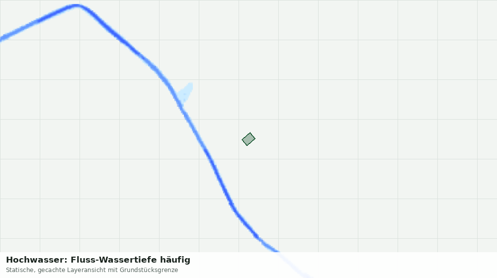 Statische Kartenansicht: Hochwasser: Fluss-Wassertiefe häufig