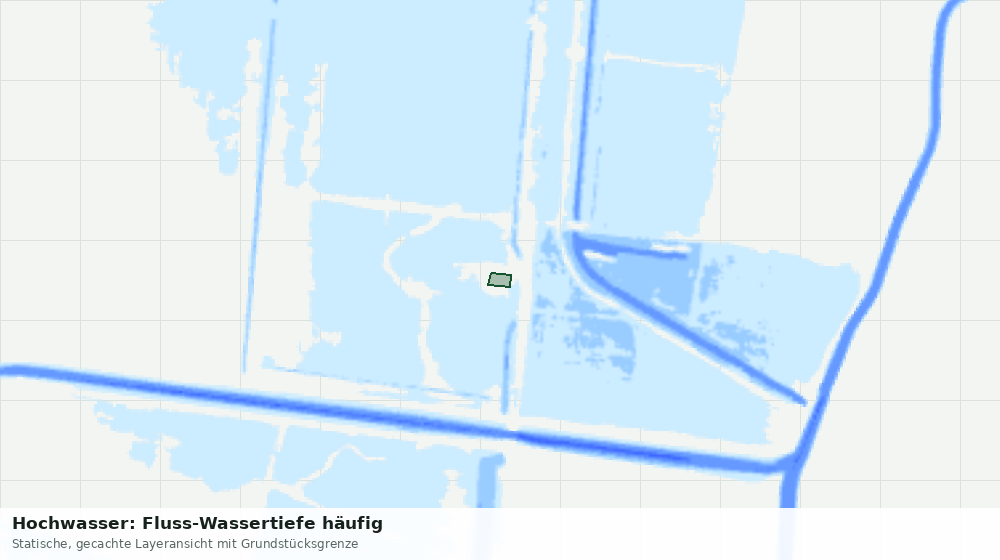 Statische Kartenansicht: Hochwasser: Fluss-Wassertiefe häufig