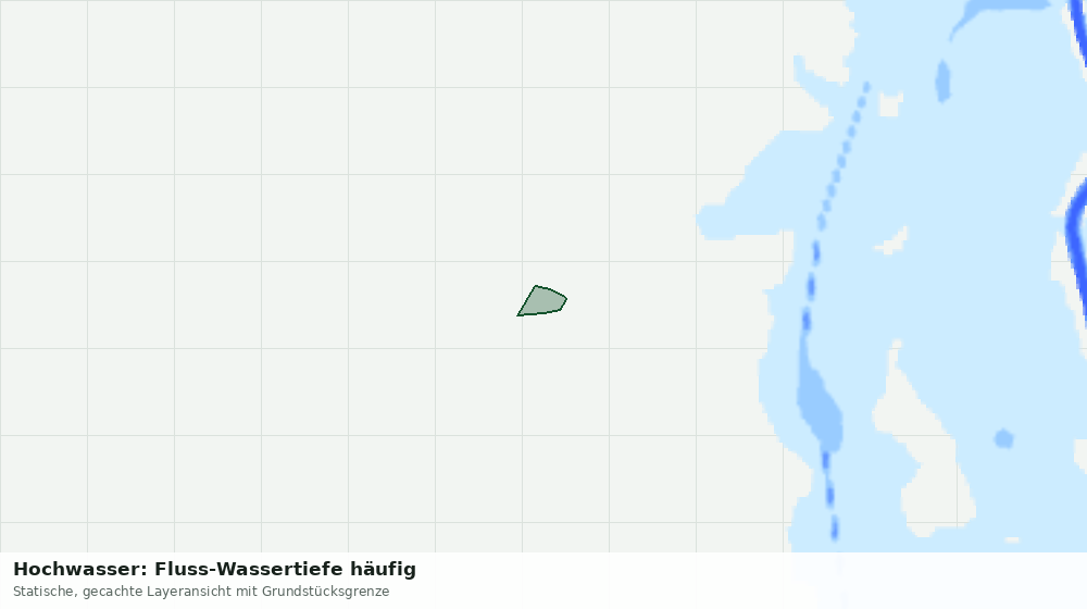 Statische Kartenansicht: Hochwasser: Fluss-Wassertiefe häufig
