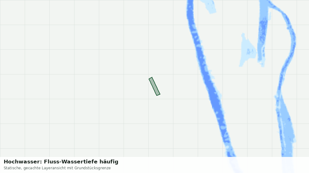 Statische Kartenansicht: Hochwasser: Fluss-Wassertiefe häufig