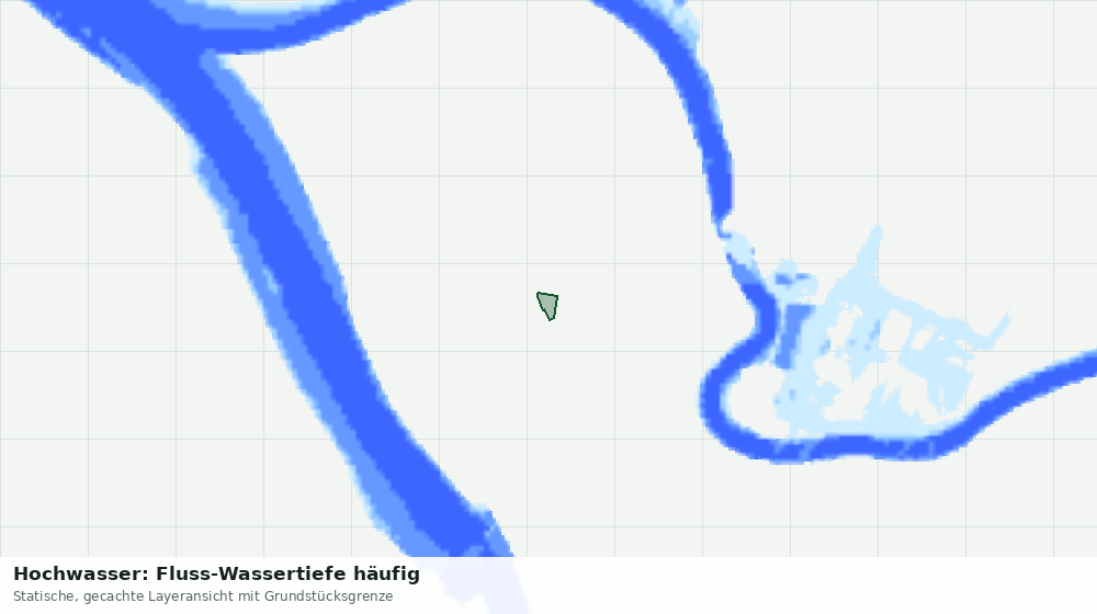 Statische Kartenansicht: Hochwasser: Fluss-Wassertiefe häufig