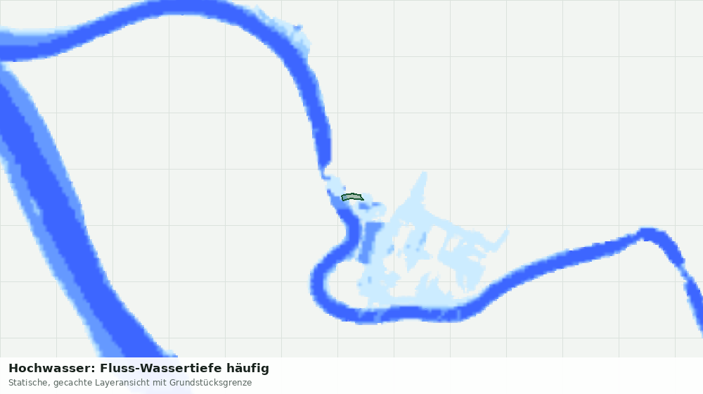 Statische Kartenansicht: Hochwasser: Fluss-Wassertiefe häufig