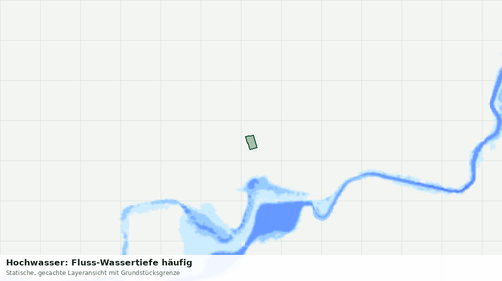 Statische Kartenansicht: Hochwasser: Fluss-Wassertiefe häufig