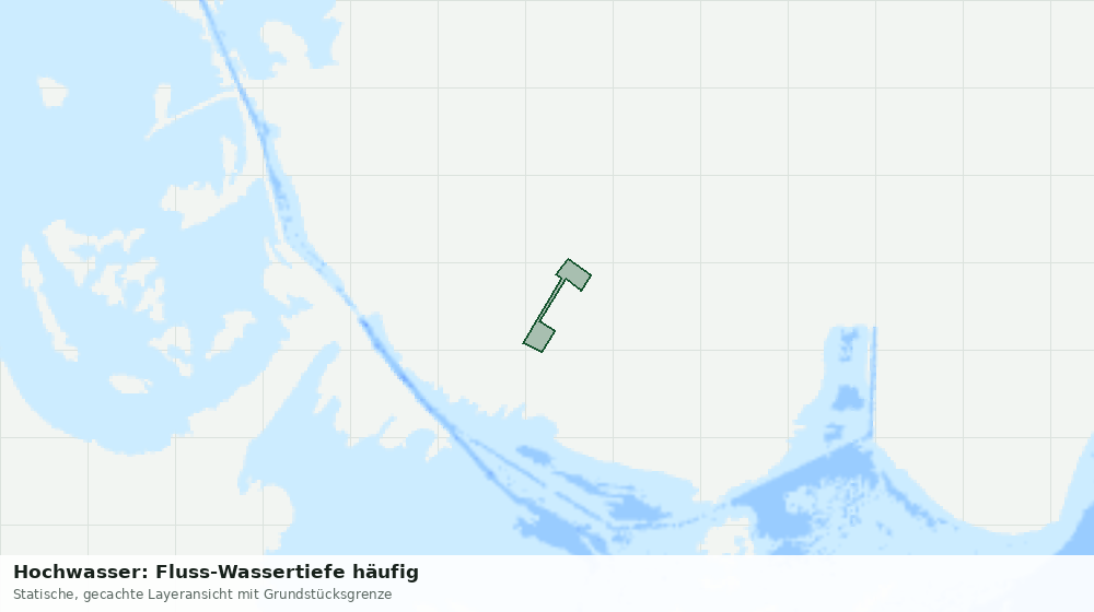 Statische Kartenansicht: Hochwasser: Fluss-Wassertiefe häufig