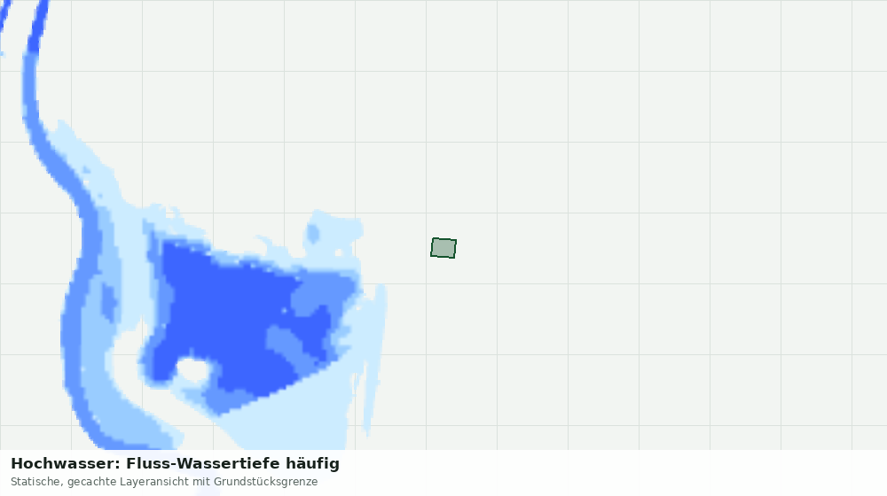 Statische Kartenansicht: Hochwasser: Fluss-Wassertiefe häufig