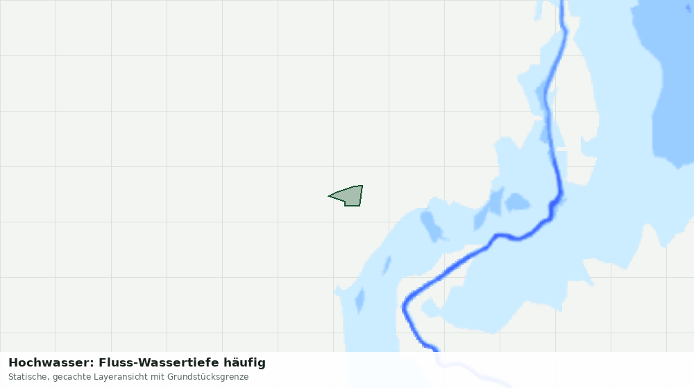 Statische Kartenansicht: Hochwasser: Fluss-Wassertiefe häufig
