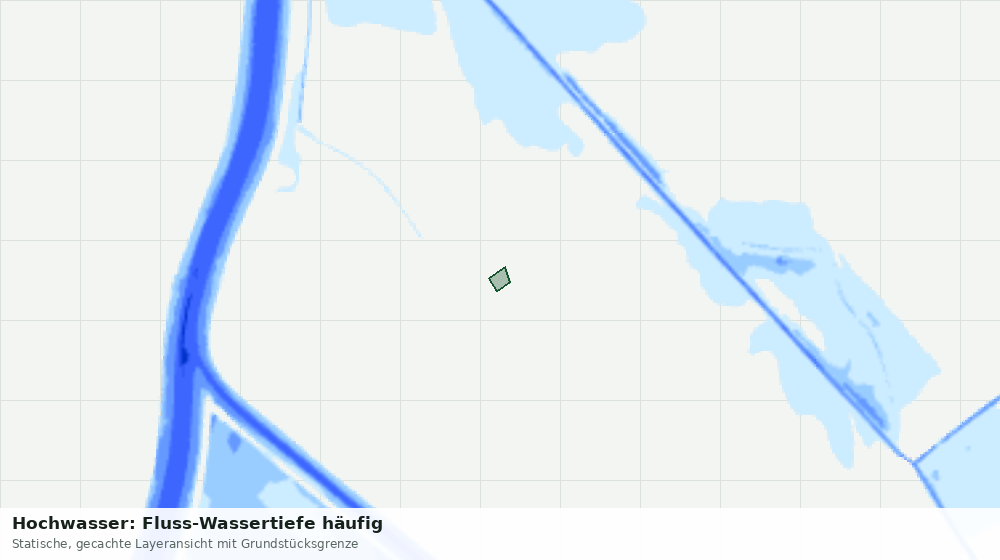 Statische Kartenansicht: Hochwasser: Fluss-Wassertiefe häufig
