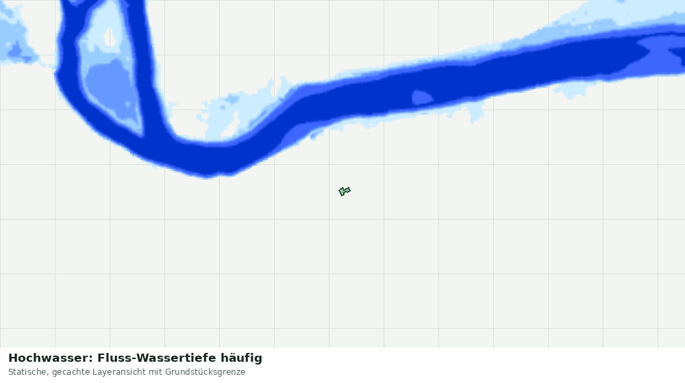 Statische Kartenansicht: Hochwasser: Fluss-Wassertiefe häufig