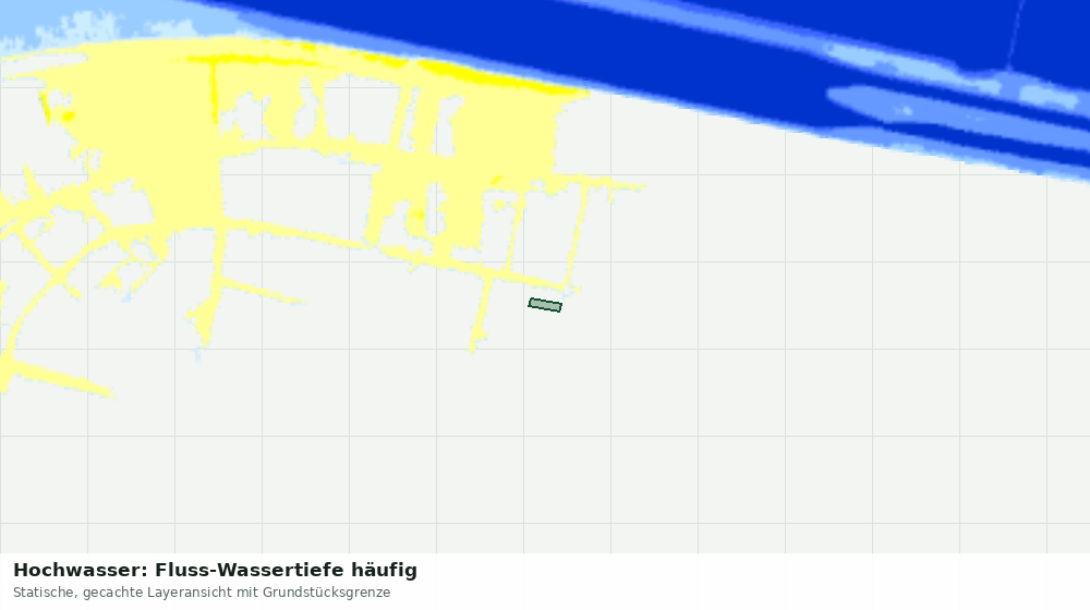 Statische Kartenansicht: Hochwasser: Fluss-Wassertiefe häufig