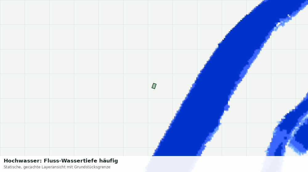 Statische Kartenansicht: Hochwasser: Fluss-Wassertiefe häufig